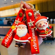 Christmas Series Keychain Car Keys Ring 3D Doll Keychain
