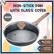 [NZ] 20cm NON STICK GRANITE STONE PAN WOK / granite cookware  / Kuali Batu / stone pan / coating / k