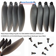 EMOTEPH Folding Propeller Blades, Universal Black Remote Control Drone Parts, Plastic 58mm/66mm Quad