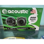Speaker Coaxial Acoustic 4 inch Mobil Pintu 200 W Watts 4" 4 in