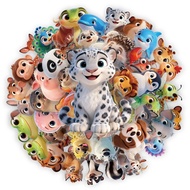 ❀ Q Funny 3D Animals Series 02 PET Stickers ❀ 50Pcs/Set DIY Fashion Waterproof Rewards Stickers
