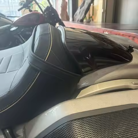 Classy-Motorcycle Rear Passenger Seat Cover Camel Hump Cover Rear Seat Shell For CVO Road Glide ST F