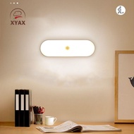 XYAX ชาร์จใหม่ได้ ไฟกลางคืน LED แบบพกพาได้ ไร้สายแบบไร้สาย แถบแสงแถบ เซ็นเซอร์ตรวจจับการเคลื่อนไหว ที่ชาร์จ USB โคมไฟตู้ตู้เสื้อผ้า ตู้ห้องนอน