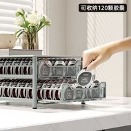 全城熱賣 - 膠囊咖啡盒收納家桌面抽屜簡約鐵藝廚房咖啡機 底座可容納120粒 tzm