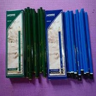 HIJAU (12PCS) 2B GREEN PENCIL 2B PENCIL / biru BATIK / FANCY CHARACTER / GREEBEL GREEN / BOARD DOLL 