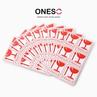 (ONES) OneParcel Fragile Label Sticker - Fragile Label / Carton Box Sticker