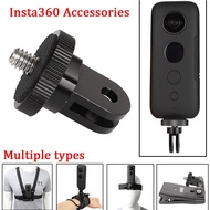 Metal 1/4 Screw Tripod Adapter Bike Mount Holder Clip for Insta360 One X3 Gopro Xiaomi Yi 4K Sjcam Sj4000 Eken