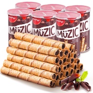 马奇新新 马来西亚进口munchy\'s威化饼干蛋卷休闲零食点心多口味下午茶 蛋卷85g*6罐