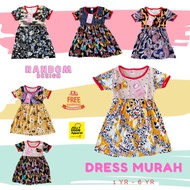 CLEAR STOCK Kids Dress HARGA BORONG SMALL CUTTING RANDOM DESIGN Baju Budak Perempuan Murah Girl Dresses Clothes Baby