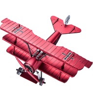 Piececool 3D Bộ xếp hình cho người lớn fokker DR-1 triplane kim loại Bộ mô hình xây dựng để quà tặng