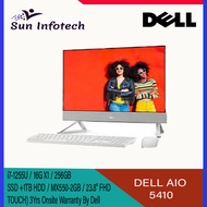 DELL AIO 5410 Color: White (i7-1255U / 16G X1 / 256GB SSD / 1TB HDD / MX550-2GB / 23.8" FHD TOUCH) 3Yrs Onsite Warranty By Dell