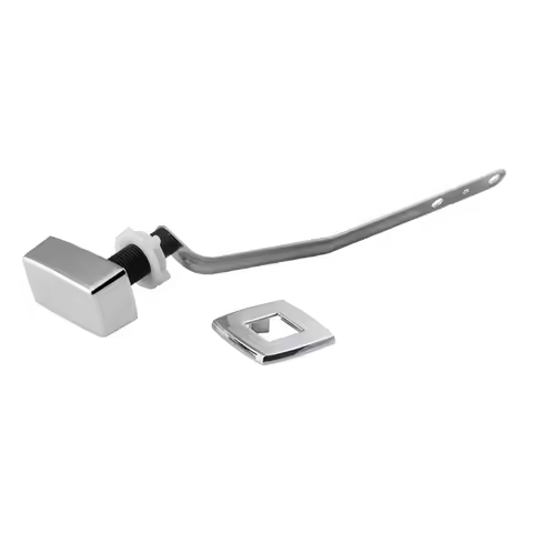 Universal Left Side Toilet Tank Flush Lever Toilet Wrench Handle For Most Toilet Press Flush Button 