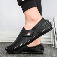 Fashion Men Leather Shoes Slip On Men Loafers Casual Men Boat Shoes
