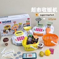 Children Simulation Supermarket Cash Register Calculator Scanning Card Swipe Shopping Convenience St
