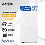 【Whirlpool 惠而浦】高效除濕型25公升第六感智能除濕機 WDEE25TW