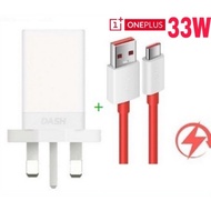 (33W Dash Charger )OnePlus 8 Pro 8 7 Pro 7T 7 6 6T 5T 5 3T 3 Nord CE 5G 2 lite 11V/3A Charger Adapte