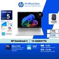 HP OmniBook 5 | Ultra 5 322 | 14" 2K OLED  | 16/512 | Copilot+ PC | Win11+MS24 | 2Yrs Notebook