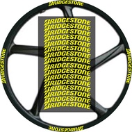 Motorcycle Rim Sticker Cutting Sticker Bridgestone Rims 14inch Height 1cm