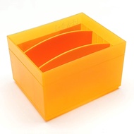 Vesta Plastic 3 Compartment Stationery Organiser (Orange) 11.2x9x7.2Cm (3pc)