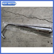 Honda cg125 exhaust pipe standard exzos paip muffler cg 125 ekzos chrome