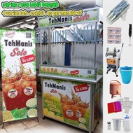 FRANCHISE / PAKET USAHA ES TEH SOLO FREE VARIAN COKLAT DAN ES PERMEN KARET