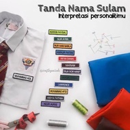 Embroidered School Name Tag (Primary School Middle School) 1pc