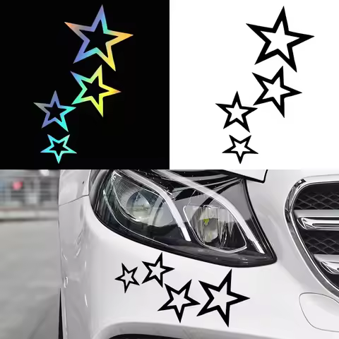 G078 12CMX24CM Stars Car Sticker Vinyl Car Decal Waterproof Stickers on Car Truck Bumper Rear Window