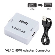 1080P VGA 2 HDMI Kết Nối Bộ Chuyển Đổi Âm Thanh VGA2HDMI Mini VGA Sang HDMI Có Âm Thanh Cho Máy Tính
