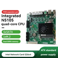 N5105 Motherboard for NAS System Soft Routers N5105 ITX Motherboards with 2.5G Networking Port 6 CPU