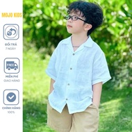 Stylish short sleeve shirt for boys - 1st class high quality Linen material for boys 10-25kg.