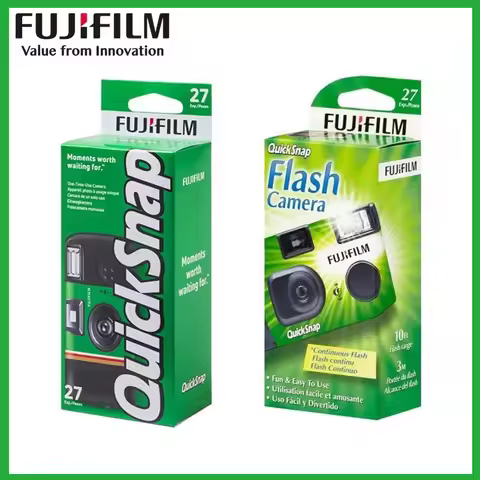 Fuji Disposable Film Camera SIMPLE ACE QuickSnap 1986 Gift Box Set Vintage Film Machine Photo Printe