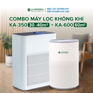 [Trả Góp 0%] Combo Máy Lọc Không Khí Diệt Khuẩn UVC LED UVGREEN KA600 và KA350 UVC LIGHT - Công Nghệ