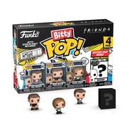 Bitty Pop! Friends Mini Collectible Toys 4-Pack - Joey Tribbiani, Ross Geller, Rachel Green & Myster