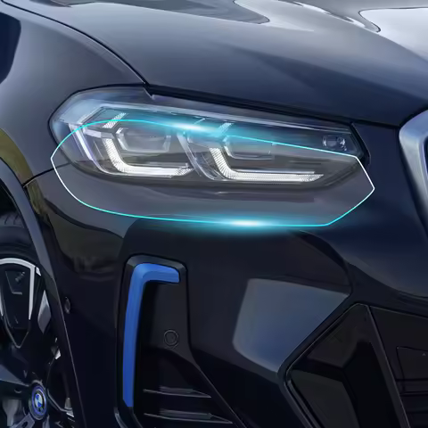 TPU Car Headlight Film For BMW IX3 M Sport 2022 2023 2024 PPF Accessories Anti-Scratch Precut Paint 