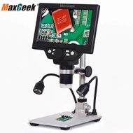 Maxgeek G1200D HD 12MP 1-1200X Plug-in Microscope Digital Microscope Camera with 7" Screen (without 