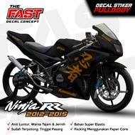 Striping Ninja 150 RR new Kanji Custom Fullbody 2012 - 2015 Stiker Variasi Kawasaki Ninja RR Baru D