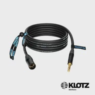 【KLOTZ】TITANIUM StarQuad 麥克風線 3米 黑 (XLR公 - 6.3mm) Neutrik® 公司貨