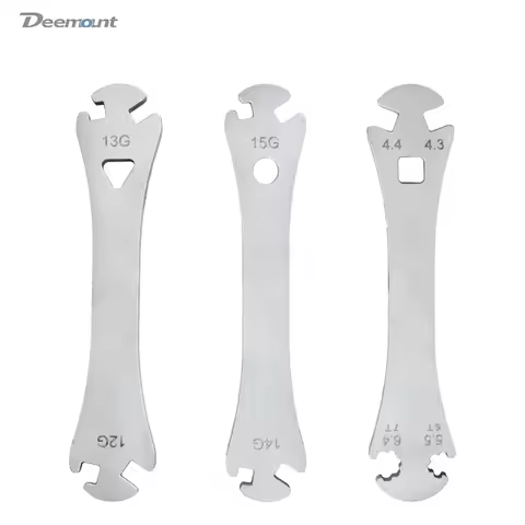 Portable Bicycle Spoke Wrench Assembling Tool 12G/13G/14G/15G 4.3mm 4.4mm Square 5.5mm 6.4 mm Star T