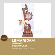 [MEDANHOME] Lemari Jam Hias Antik - kayu jati asli Jepara- LH Jam Matahari Medan