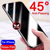 ฟิล์มกระจกกันเสือก เต็มจอ iPhone13promax iPhone12 12pro iphone6 6s 6plus 6splus ip7 ip8 7plus 8plus X XS XR XSmax ip11 11pro 11promax SE 2020 ฟิล์มกระจกนิรภัย ป้องกันการแอบมอง