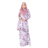 LUVLA Baju Kurung Nursing Lebaran Wanita Moss Crepe Tak Perlu Gosok IRONLESS XS S M L XL 2XL 3XL 4XL 5XL Plus Size Ready