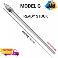 MATA BOR PORTING TUNER CUNER PANJANG 100 mm DM as 3 mm