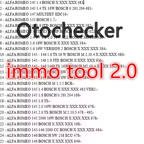 Otochecker 2.0 Advanced Immo Repair System OTO Checker Cleaner Repair Software for Car Immobilizer D