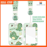(N017) Dinosaur Yoyo ID Card Holder Retractable Rope Yoyo Nametag/ ID Card Holder Lanyard Card Holde