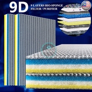 9D and 6D AQUARIUM Fish Tank Filter Cotton , Sponge Filter Glue-free, High-density Aquarium Filter U