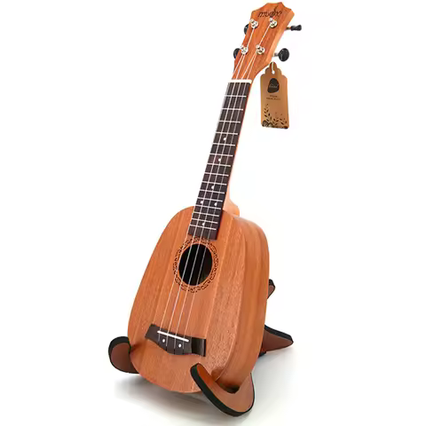 21 inch Small Ukulele Pineapple-shaped Soprano Uku Wholesale All Sapele Ukelele 4 String Rosewood Fi