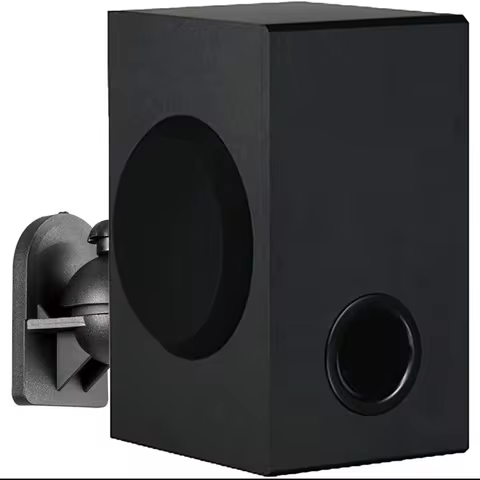 for Logitech Z906 Speaker Wall Mount Bracket Surround Satellite Hanger Wall Holder Black Metal Adjus