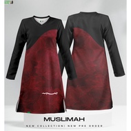 Tshirt Muslimah Jersey Baju Jersey Muslimah Baju Muslimah Jersi Muslimah JERSEY FLORAL SABAR JAWI - MUSLIMAH ADULT Jersey Muslimah Malaysia Jersey Murah Jersey Muslimah Plus Size