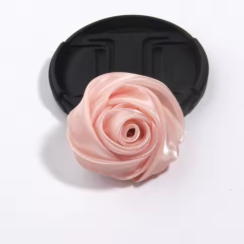 10Pcs 5cm 3D Soft Satin Rose Bud Stereoscopic Silk Rose Flower DIY Crafts Headwear Accessories Weddi