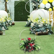 HILABEE Round Backdrop Stand Large Aisle Decor Metal Circle Wedding Arch Stand for Graduation Baby S